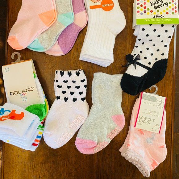 BRAND NEW Baby Toddler Girl 1-3 Years Socks Bundles - Picture 2 of 2